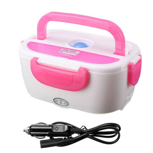 Portable Electric Heated Car Plug Heating Lunch Box Bento Box Food Warmer 12V