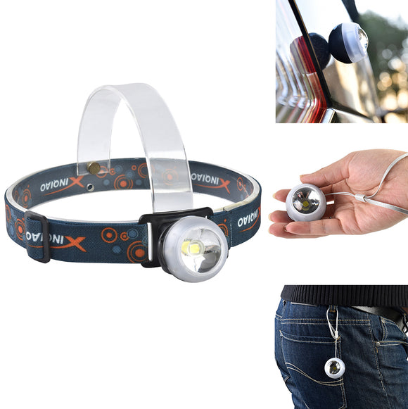 XANES XQ-111 3W LED+ Red Light LED Bicycle Headlight Outdoor Sports HeadLamp 4 Modes Adjustable Emer