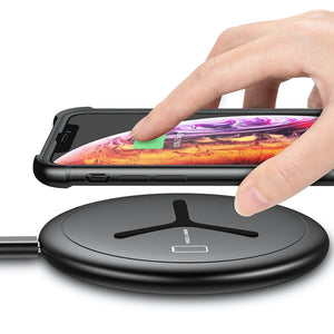 FLOVEME 10W 2 IN 1 Fast Charging Wireless Charger For iPhone X XR XS Max iWatch Xiaomi Mi9 S9 Note S10 S10+