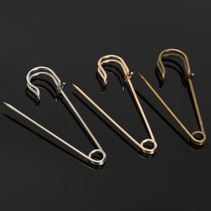 4Pcs 75mm Safety Pins Needles Brooch for Scarf Cloth Sewing Craft