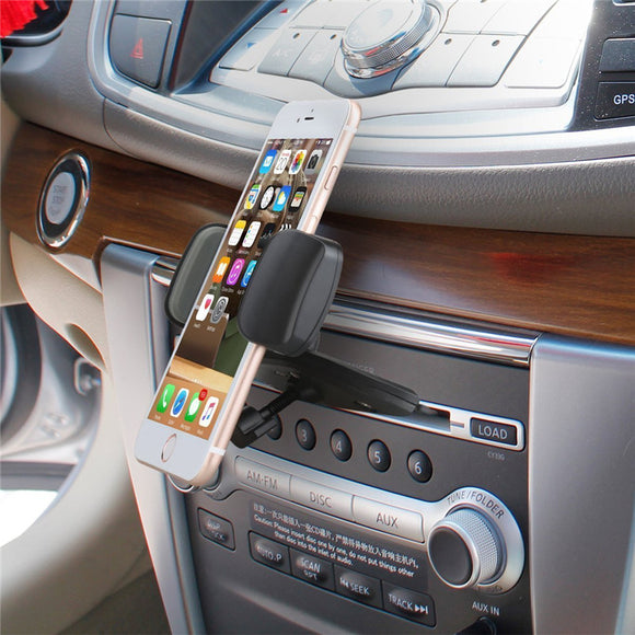 Bakeey Clip Type 360 Degree Rotation Car CD Slot Mount Holder Stand for iPhone Mobile Phone