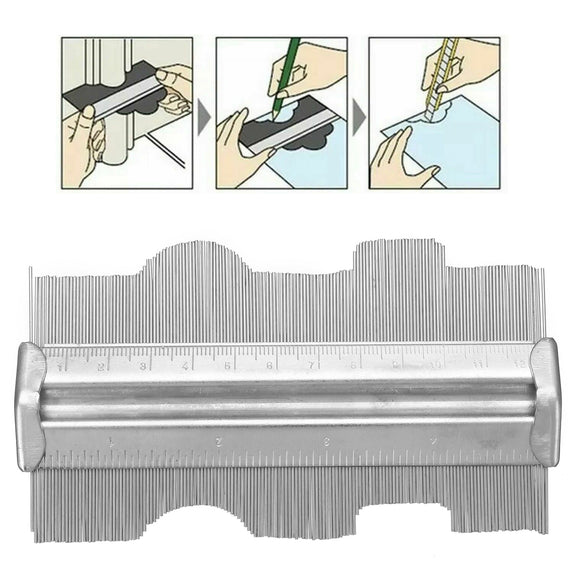 5inch 125mm Contour Measuring Rule Profile Contour Gauge Irregular Shape Duplicator Woodworking Precisely Tool