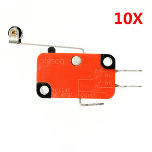 Wendao V-156-1C25  Micro Switch Long Hinge Roller Lever Stroke Limit Switches 10pcs