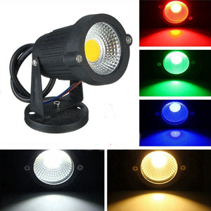 7W IP65 LED Flood Light With Base For Outdoor Landscape Garden Path AC85-265V