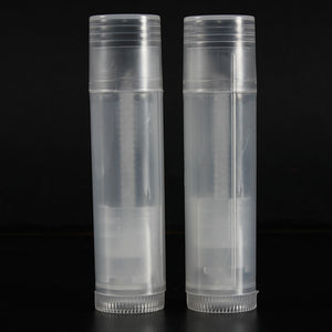 50Pcs Empty Clear Lip Balm Tubes Containers Small Transparent Lipstick Bottle