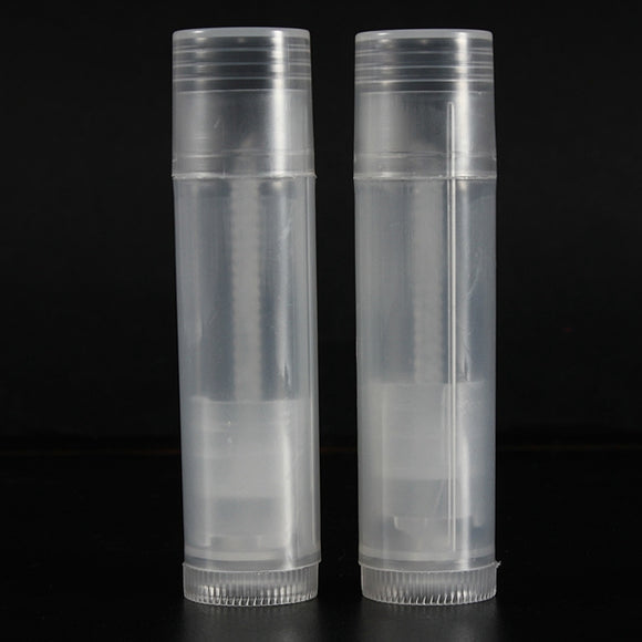 50Pcs Empty Clear Lip Balm Tubes Containers Small Transparent Lipstick Bottle