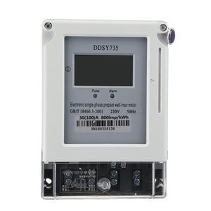 LCD Prepayment Energy Meter Card Meter DDSY Electric Prepayment Watt-hour Meter With Cards