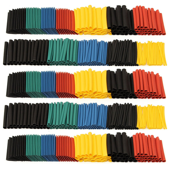 280Pcs Halogen-Free 2:1 Heat Shrink Tubing Wire Cable Sleeving Wrap Wire Kit