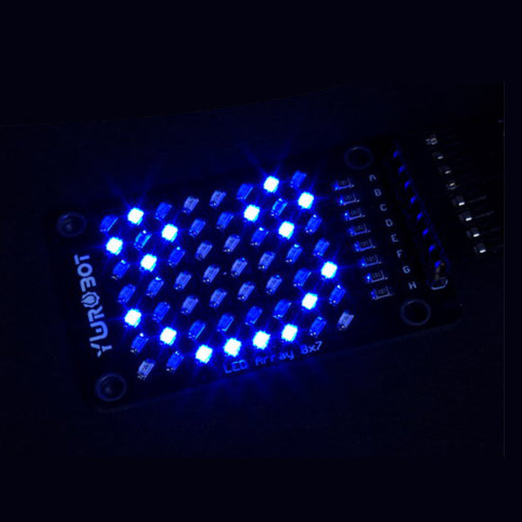 8x7 Blue LED Dot Matrix Display Module Electronic Building Blocks For Arduino