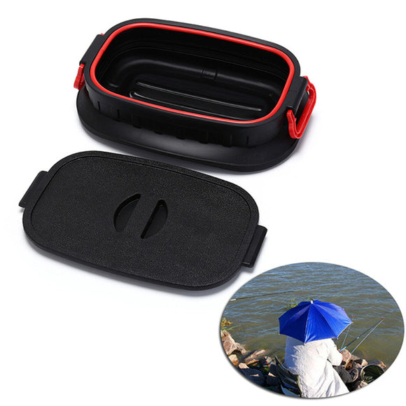 RUNDONG 37L Foldable Car Rear Trunk Storage Box Fishing Bucket Backup Sundries Organizer Holder