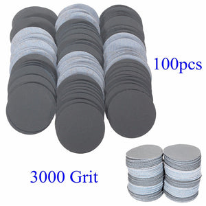 100pcs 50mm 3000 Grit Abrasive Sand Discs Sanding Polishing Pad Sandpaper