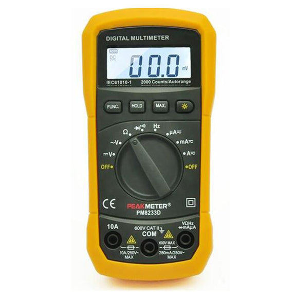 PEAKMETER MS8233D 2000 Count Auto Range Mini Digital Multimeter