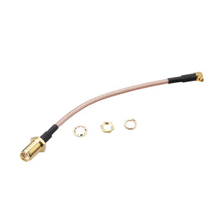 1PC RJXHOBBY RF RG316 Pigtail SMA Female Antenna Connector to MMCX Male Coaxial Adapter Right Angle