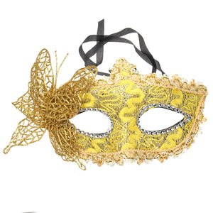 Halloween Costumes Butterfly Gold Mask Masquerade Party DIY Drawing