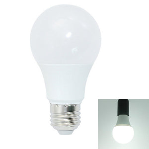 E27 9W Pure White Constant Current No Strobe 12 LED Globe Light Bulb for Indoor Home Use AC175-265V