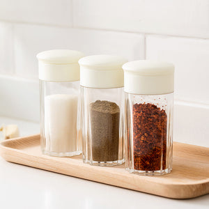 Jordan&Judy 2Pcs Spice Jar Salt and Pepper Shakers With Lid Cooking Spice Dispenser Seasoning Container Pourer Kitchen Storage Container