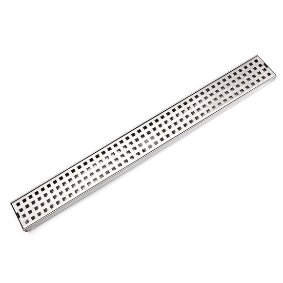 Stainless Steel Tile Insert Linear Shower Grate Bathroom Floor Drain Channel Tile Drain