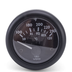 VDO Water Temperature Gauge 38~120C/100~250F 12V / 24V Optional