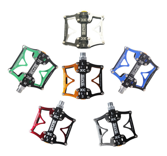 SHANMASHI Aluminum Alloy Bike Bicycle Pedal Ultralight Professional 3 Bearing Mountain Bike Pedal