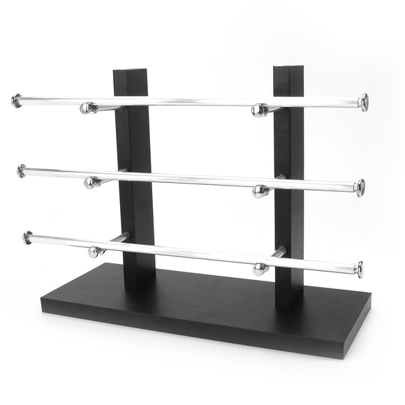 3 Layer Black Vintage Sunglasses Eye Glasses Rack Display Stand Holder Organizer