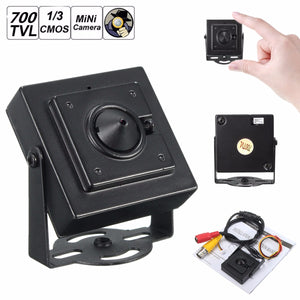 Mini Pinhole HD 700TVL 1/3 3.7mm Wide Angle Board Lens CCTV Security PAL Camera"