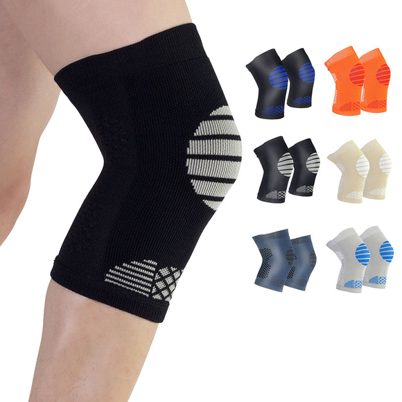 Mens Flexible Sweat Outdoor Sport Knee Pads Fitness Thin Breathable Knee Pad