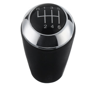 Car Chrome Leather 6 Gear Stick Shift Lever Knob For Mazda 3 5 6 3 Series CX-7 MX-5