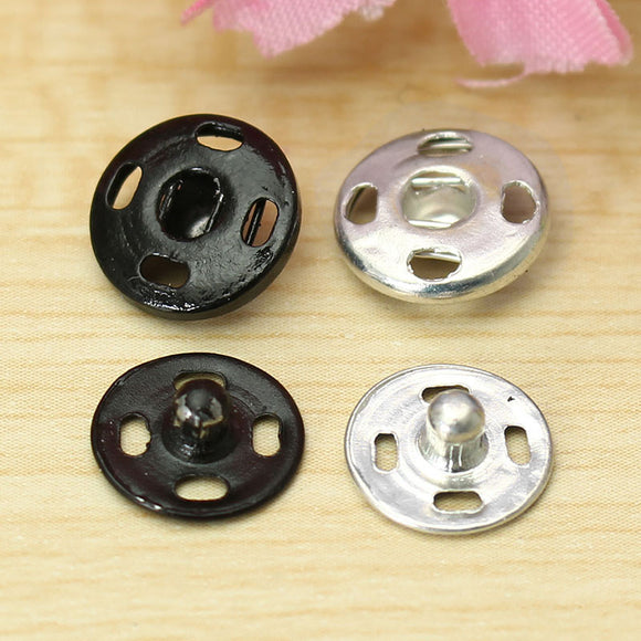 50 Set Metal Snap Fasteners Press Button Stud Sewing Accessories