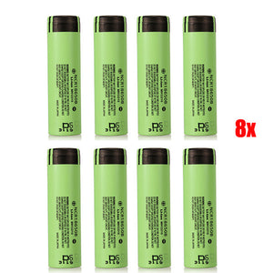 8pcs NCR18650B 3400mAH 3.7 V Unprotected Rechargeable Li-ion Battery