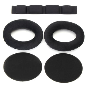 1 Pair Replacement Velour Ear Pad Headband for Headphone HD545 HD565 HD580 HD600 HD650