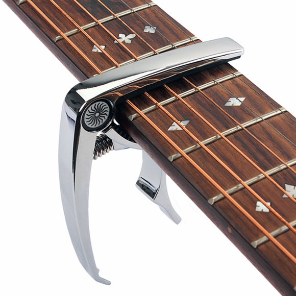 Metal Guitar Capo Quick Change Clamp Key for Acoustic Electric Guitar Ukulele