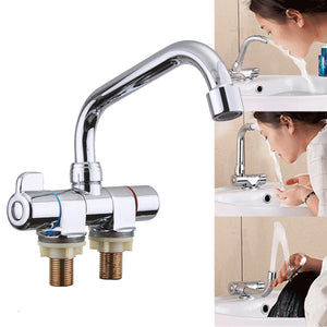 Chrome Caravan Boat 360 Rotation Hot&Cold Water Faucet Tap Kitchen Bathroom Basin