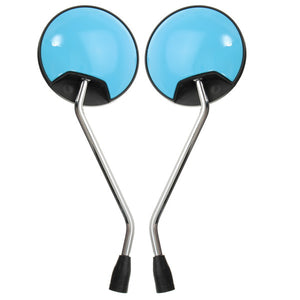 Pair Electric Scooter Rear View Mirror Motorcycle Reflector Convex 6mm 8mm Universal