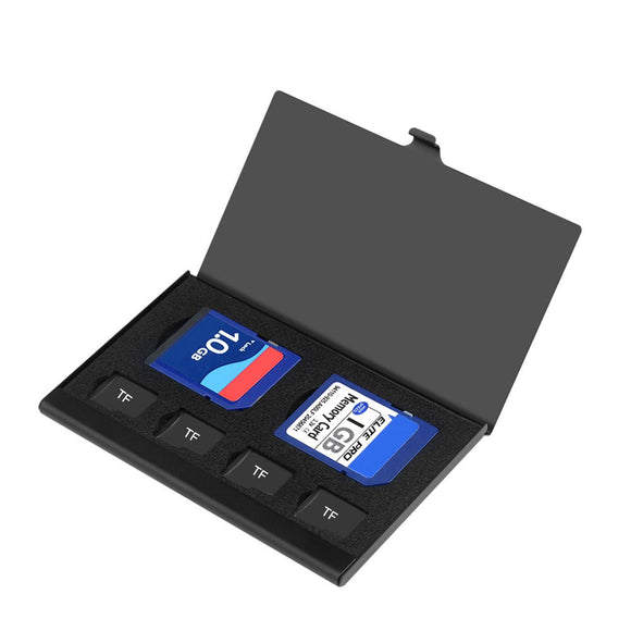 Rocketek Metal Portable TF Memory Card Storage Box Card Adapter Organized Collection Case