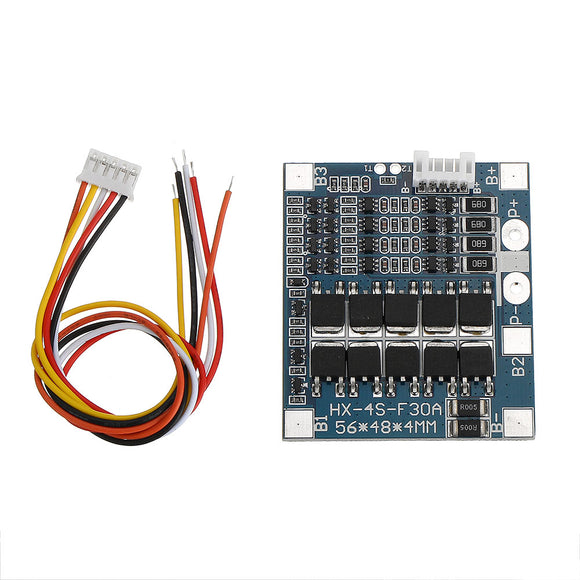 4S Series 3.2V Protection Board 30A 12.8V Discharge with Balance Lithium Iron Phosphate Battery Protection Board 10MOS