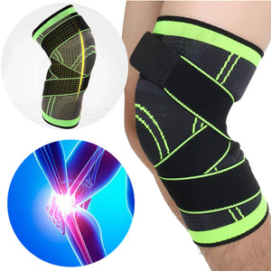 IPRee 1Pcs 3D Weaving Knee Brace Breathable Sleeve Support for Running Jogging Sports