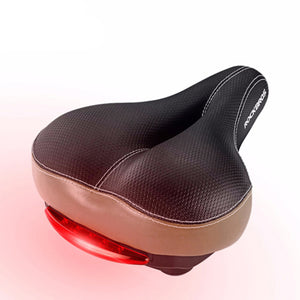 ROCKBROS Bike Saddle With Rear Light Waterproof Bike Seat MTB Light MTB Road Bike Cycling Saddle