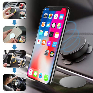 Powerful Magnetic Mini Size 360 Degree Rotation Car Holder Mount for Samsung Xiaomi Mobile Phone