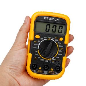 DT-830LN 3 1/2 Mini Digital Multimeter AC/DC Ammeter LCD Backlight Display