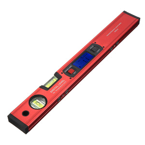 Display Angle Finder 0-90 Degree 0.1 Precision Magnet Meter Protractor Bubble Spirit Level Kit