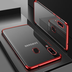 Bakeey Shockproof Plating Bumper Silicone Protective Case For Samsung Galaxy A40 2019