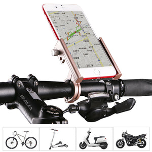 WHEEL UP 360 Rotation Bicycle Phone Holder 3.5-6.8 inch Aluminum Alloy Non-slip Anti Shake