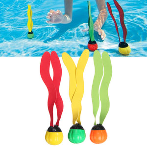 3Pcs Underwater Multi Color Swim Pool Diving Ball Fun Toys Play For 6+ Kids