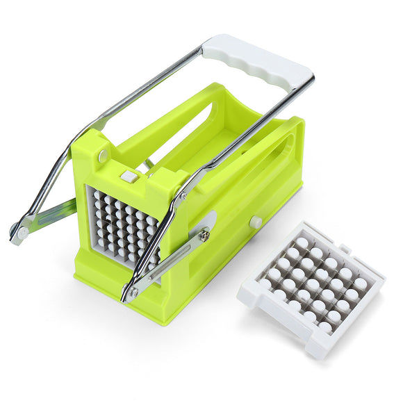 Stainless Steel Potato Cutter Multipurpose French Fry Cutter with 2 Blades