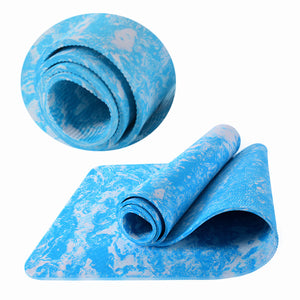 6MM TPE Printed Yoga Mat Super Light Anti Skid Lengthen Outdooors Sport Mats For Beginners