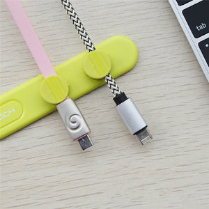 ROCK M2 Mini Magnetic Cable Clip Wire Organizer Flat Data Cable Holder Desktop Bobbin Winders