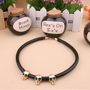 Creative Skull Alloy Collar Sweater Chain Collar Necklaces