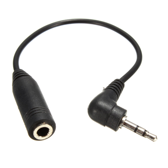 2.5mm Male Plug To 3.5mm Female Jack AUX Audio TRS Adapter Cable