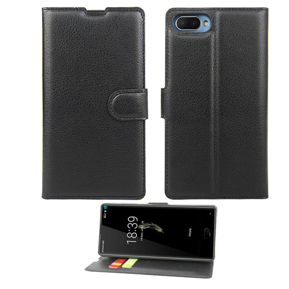 Flip Magnetic PU Leather Wallet Card Slot Stand Full Body Case For DOOGEE MIX