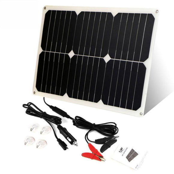 ALLPOWERS 12V 18W Portable Solar Battery Car Charger For Car Battery Automobile Motorcycle Boat